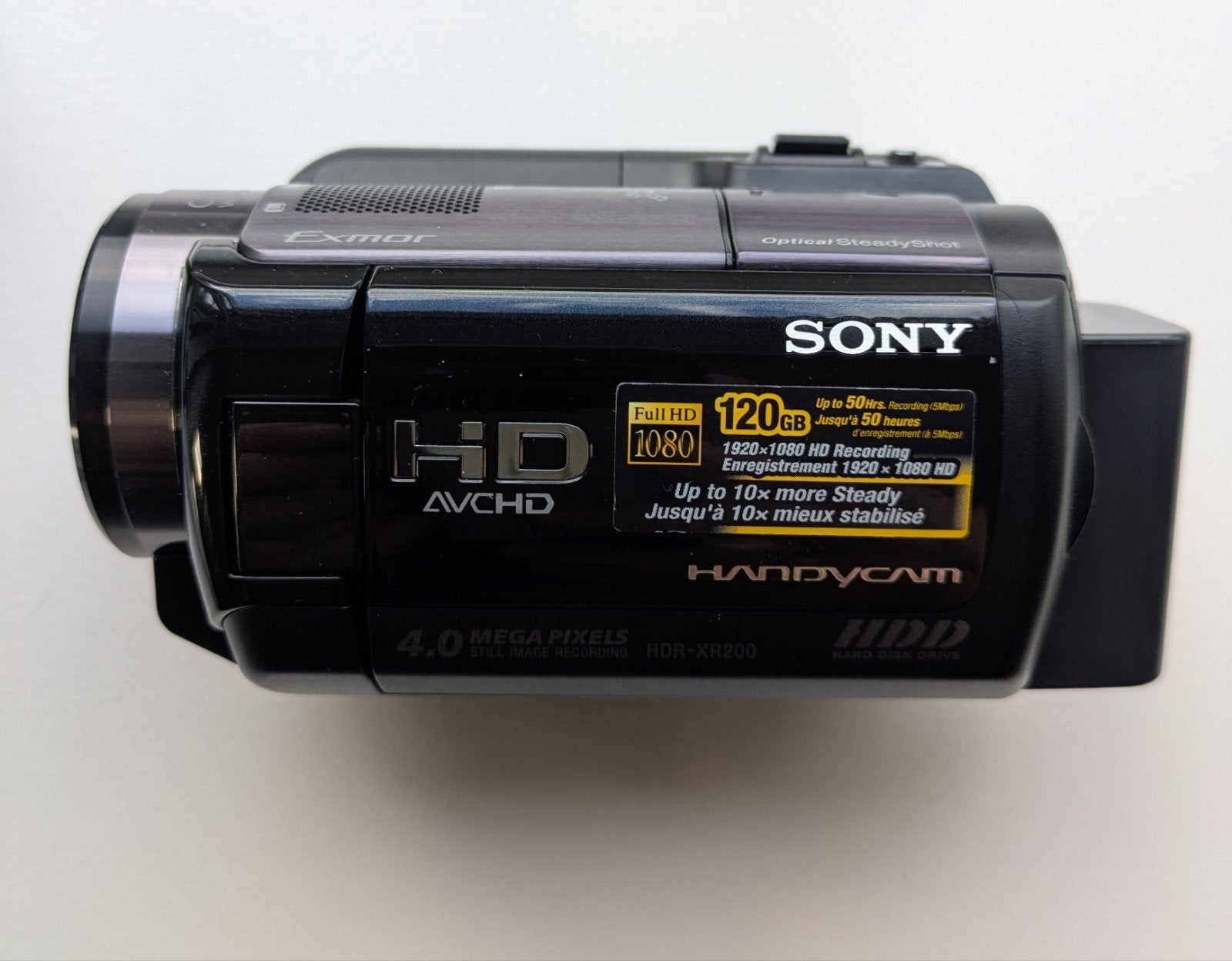 Sony Handycam HDR-XR200 Full HD met Velbon CX-200 statief, Audio, Tv en Foto, Videocamera's Digitaal, Ophalen, Full HD, 20x of meer