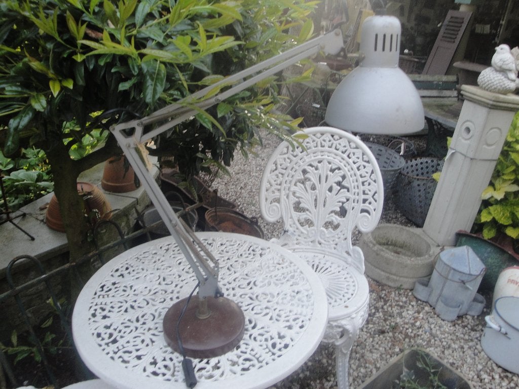 bureau schaarlamp met zware voet, Ophalen of Verzenden