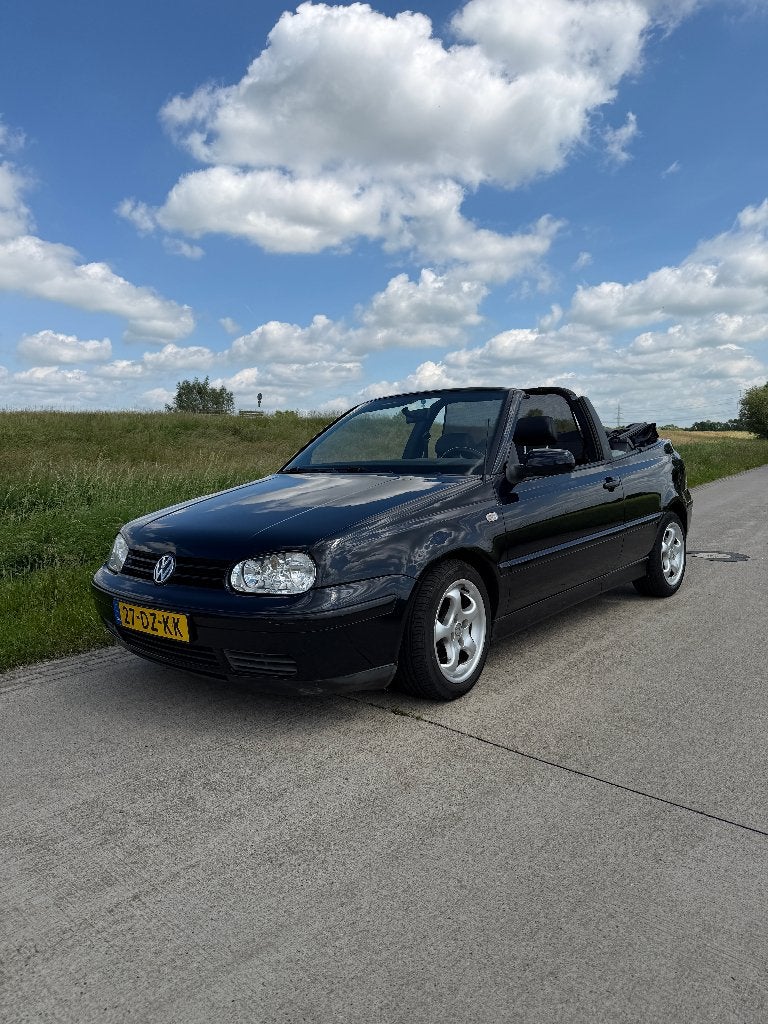 VW Golf Cabriolet 1.8 (55KW) 2000 - APK tot 01-2027, Auto's, 74 pk, Zwart, 4 cilinders, Cabriolet