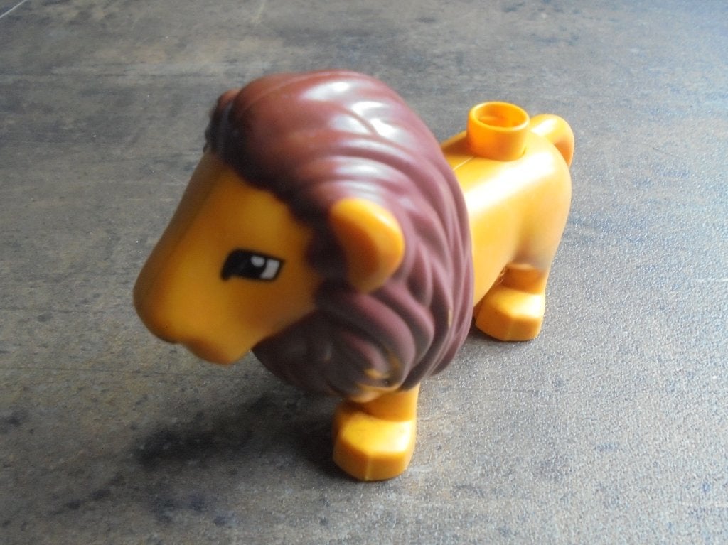 Lego Duplo Animal Lion Adult Male (zie foto's), Ophalen of Verzenden, Gebruikt, Losse stenen, Duplo