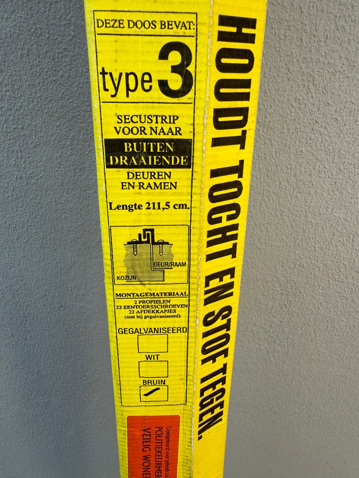 Secustrip Type 3 Bruin, Ophalen, Nieuw, IJzer, Overige typen