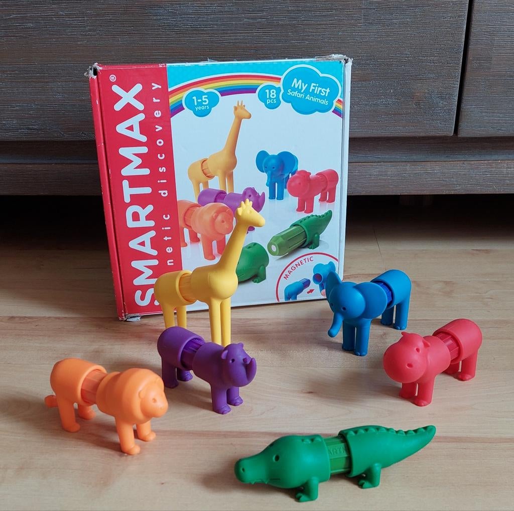 Smartmax My first safari, magnetische dieren, Ophalen of Verzenden, Zo goed als nieuw, Overige merken