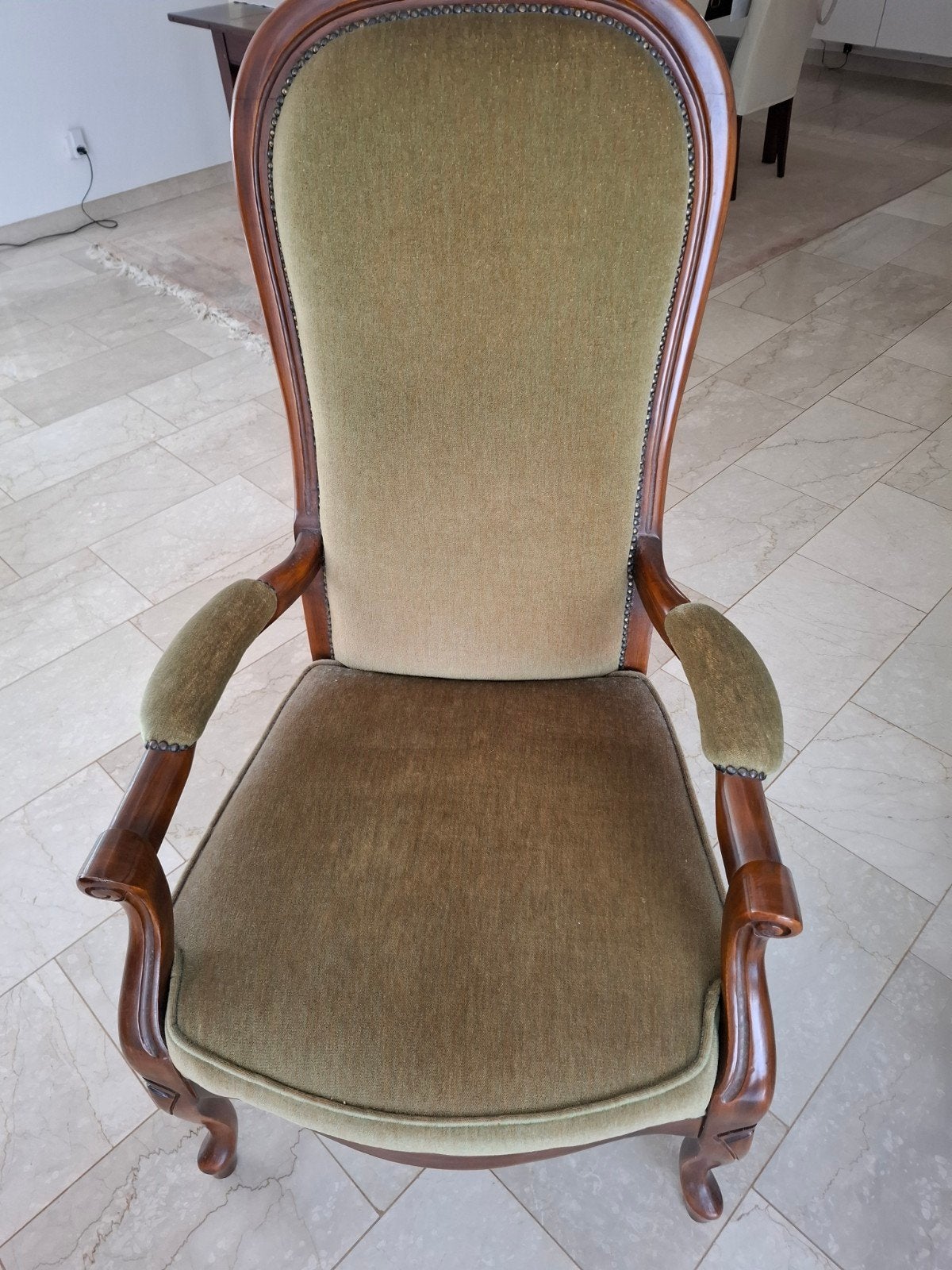 klassieke voltaire fauteuil  met armleuning  zie foto, Ophalen