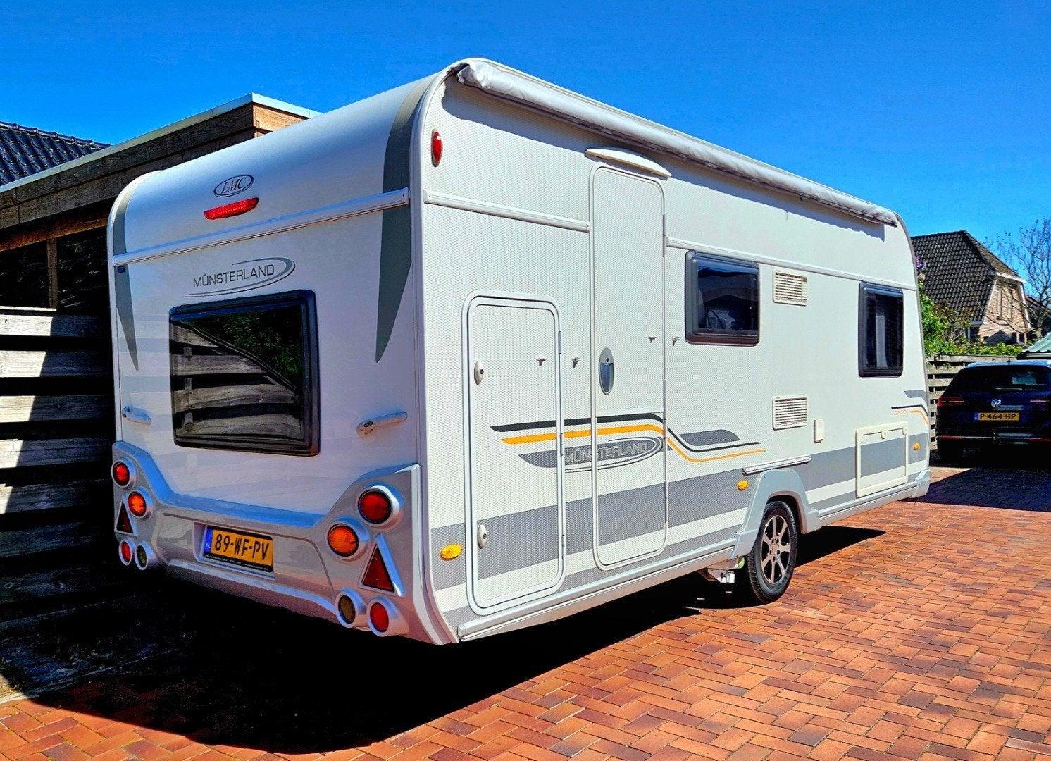 LMC Cello 510K / stapelbed / airco / mover / hoog laadverm., Caravans en Kamperen, Caravans, Omvormbare zithoek, Particulier, Luifel