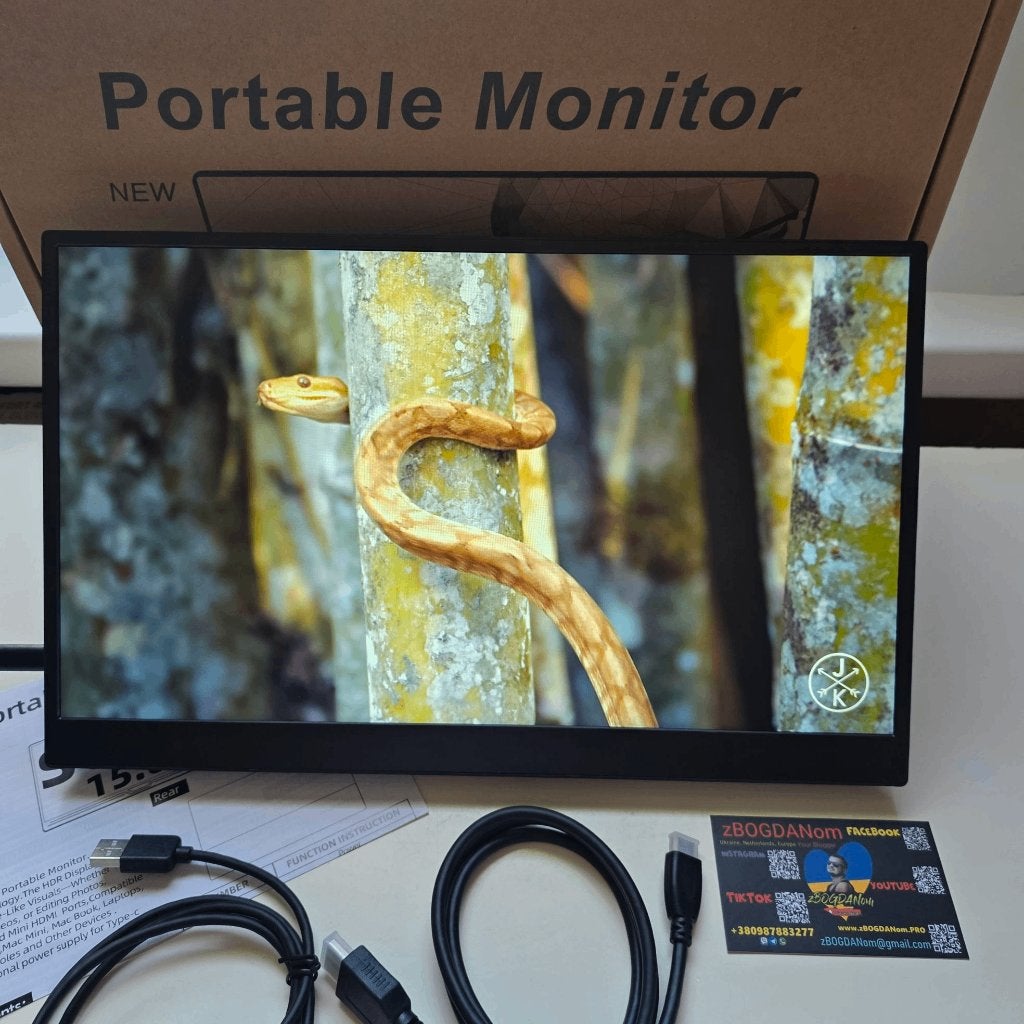 15.4 Inch PORTABLE Monitor for LAPTOP Computer, PlayStation, Computers en Software, Monitoren, IPS, HDMI, Full HD, Ophalen of Verzenden