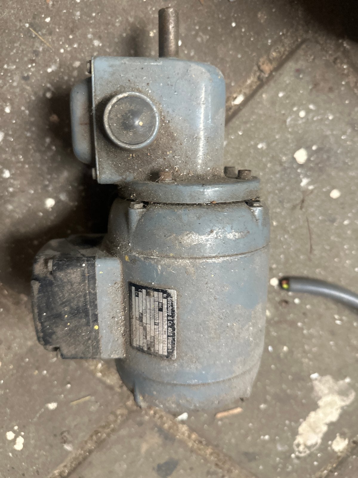 Groschopp & Co. 4000 Viersen 1 Elektromotor, Doe-het-zelf en Verbouw, Motoren, Ophalen, Gebruikt, Elektromotor, 1400 tot 1800 rpm