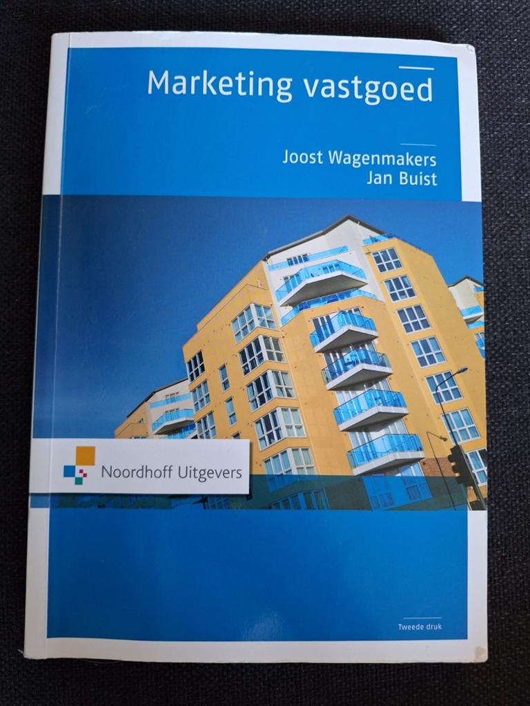 Marketing vastgoed 2e druk - Joost Wagenmakers & Jan Buist, Boeken, Ophalen of Verzenden, Gelezen, HBO