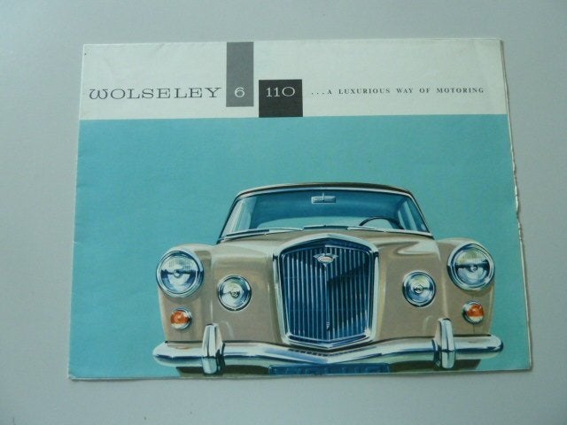 1961 Wolseley 6/110 Brochure USA, Verzenden, Gelezen, Overige merken