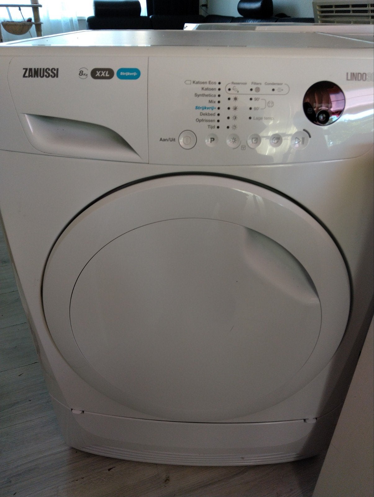 Zanussi Lindo300 ZDC8245NW Condensdroger 8kg, Ophalen, Gebruikt, 8 tot 10 kg, Voorlader