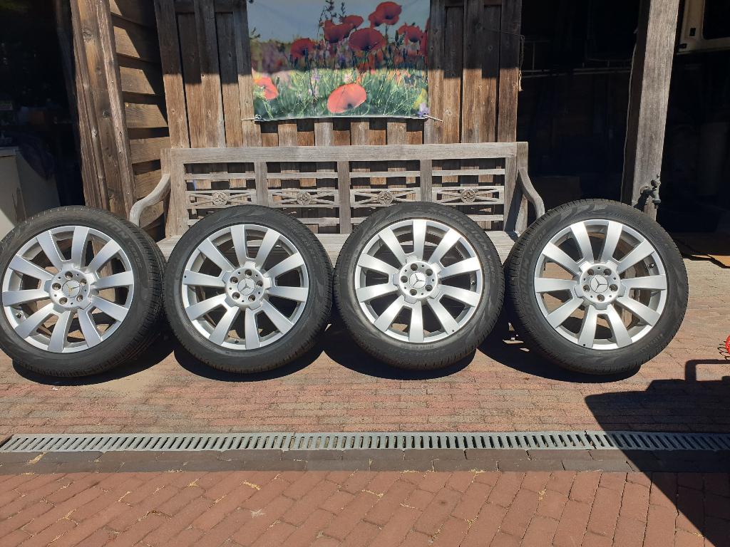 Velgen Banden Mercedes GLK Breedset, Gebruikt, 255 mm, Banden en Velgen, Personenwagen
