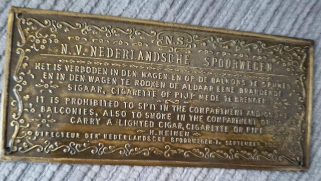 Koperen plaat uit trien ., Antiek en Kunst, Ophalen of Verzenden