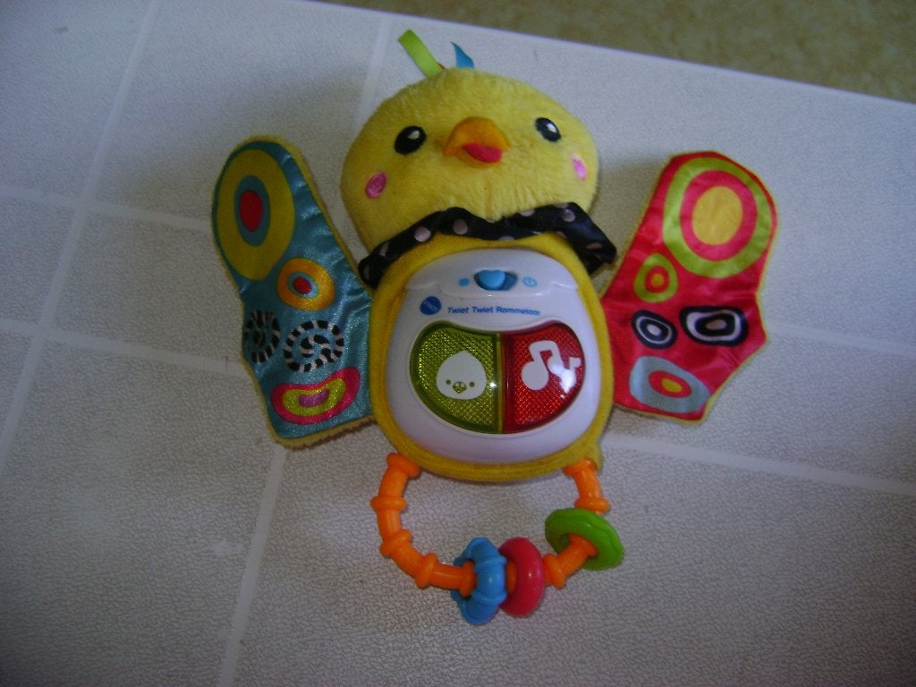 vitech tweety tweet rammelaar met vogelgeluid en licht 17h, Ophalen of Verzenden, Zo goed als nieuw, 0 tot 6 maanden