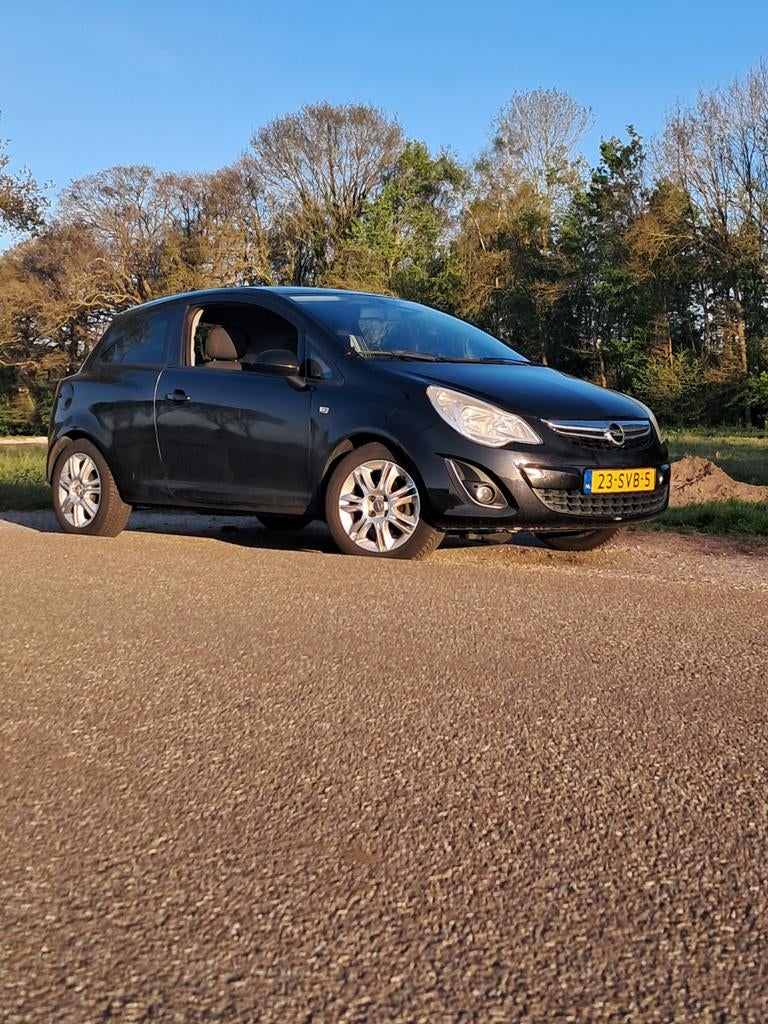 Opel Corsa 1.2 | LPG | Android Auto | Airco | 2011, Auto's, Voorwielaandrijving, Zwart, 4 cilinders, Zwart