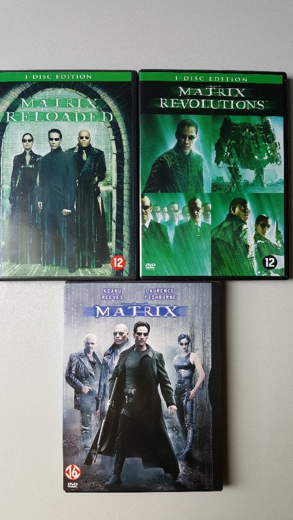 The Matrix - 3 delen, Vanaf 12 jaar, Ophalen of Verzenden, Zo goed als nieuw, Science Fiction