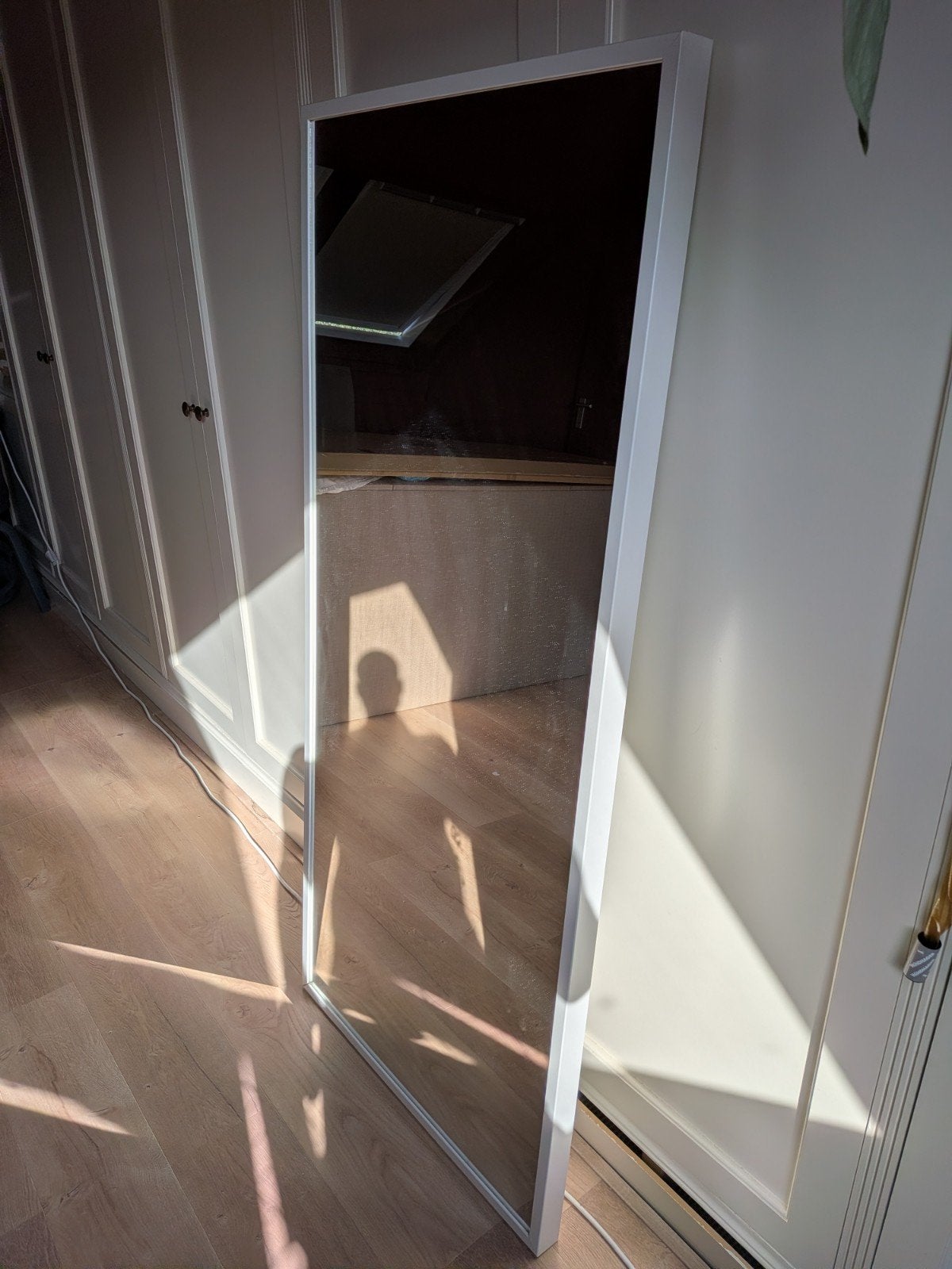 IKEA STAVE spiegel, wit, 70x160 cm, Ophalen, Zo goed als nieuw, 150 tot 200 cm, Rechthoekig