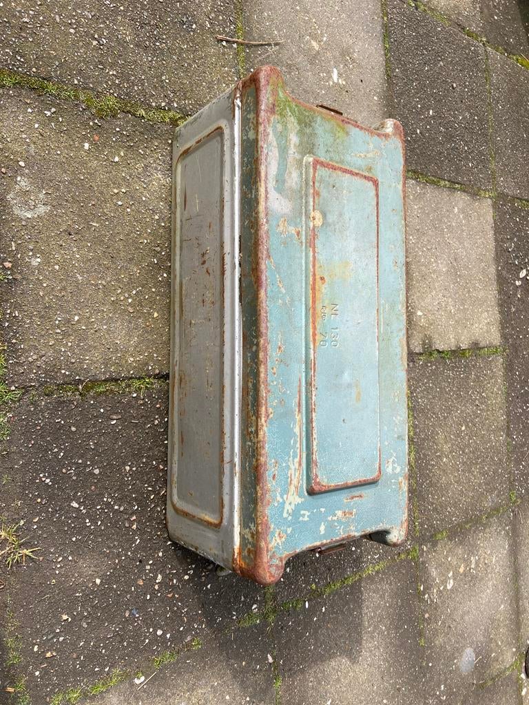 Vintage Stalen Munitiekist - NL 130, Ophalen, Landmacht, Nederland, Kist of Geocache