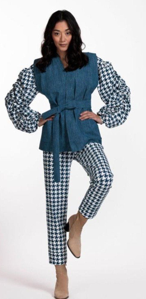 Florine blazer Studio Anneloes, M, Ophalen of Verzenden, Zo goed als nieuw, Maat 38/40 (M), Blauw