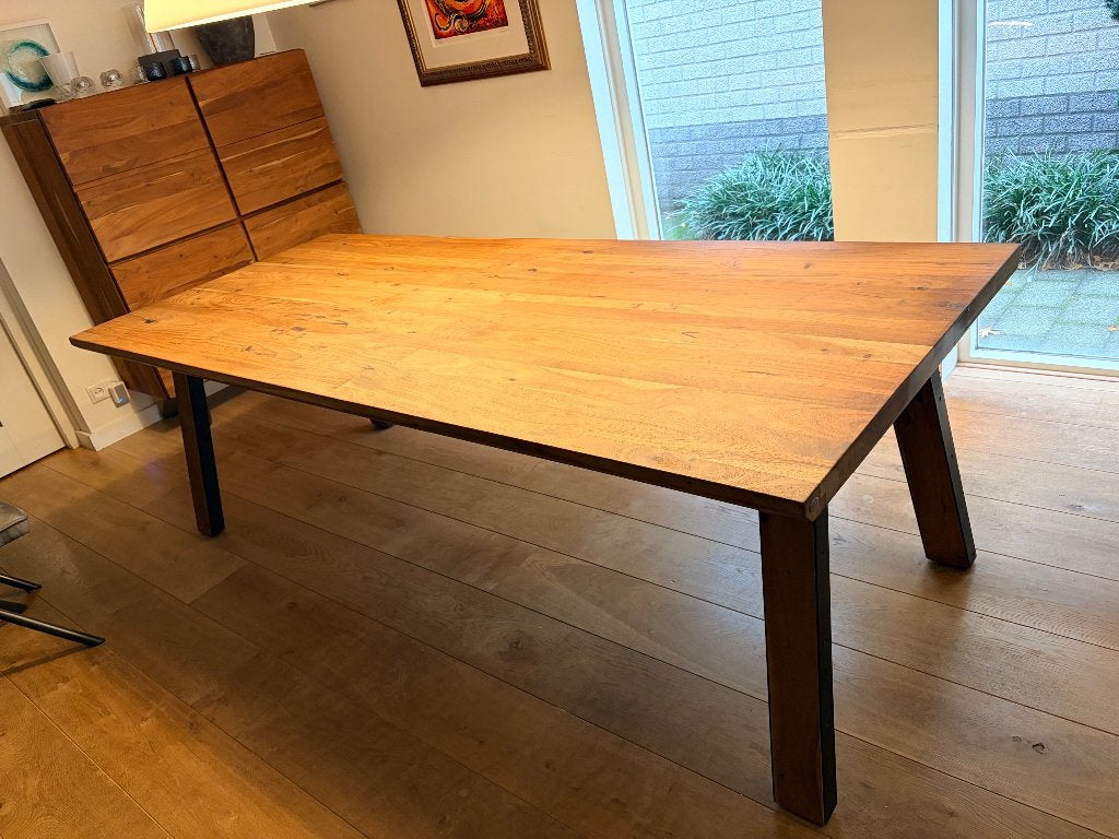 Eettafel van Henders & Hazel 100x240, Ophalen, Gebruikt, 200 cm of meer, 50 tot 100 cm