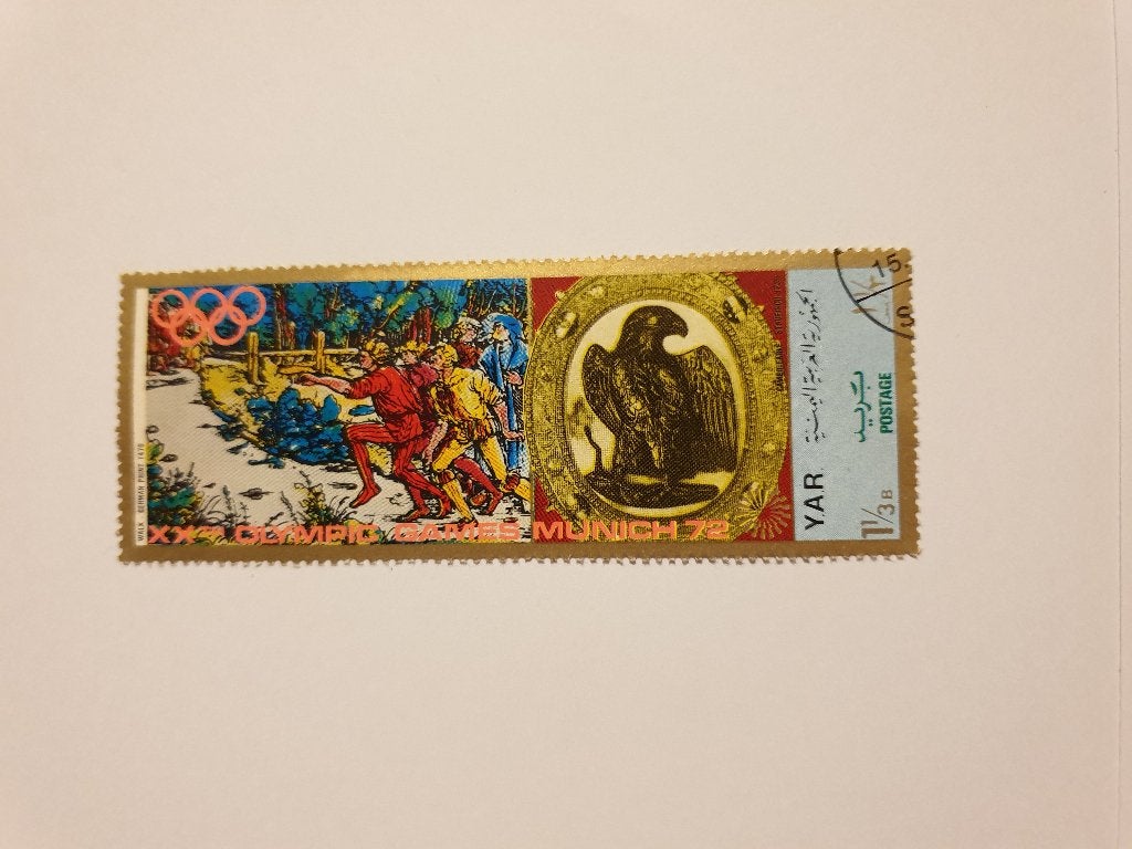 0525 yemen olympics munchen 1972 ., Verzenden, Midden-Oosten
