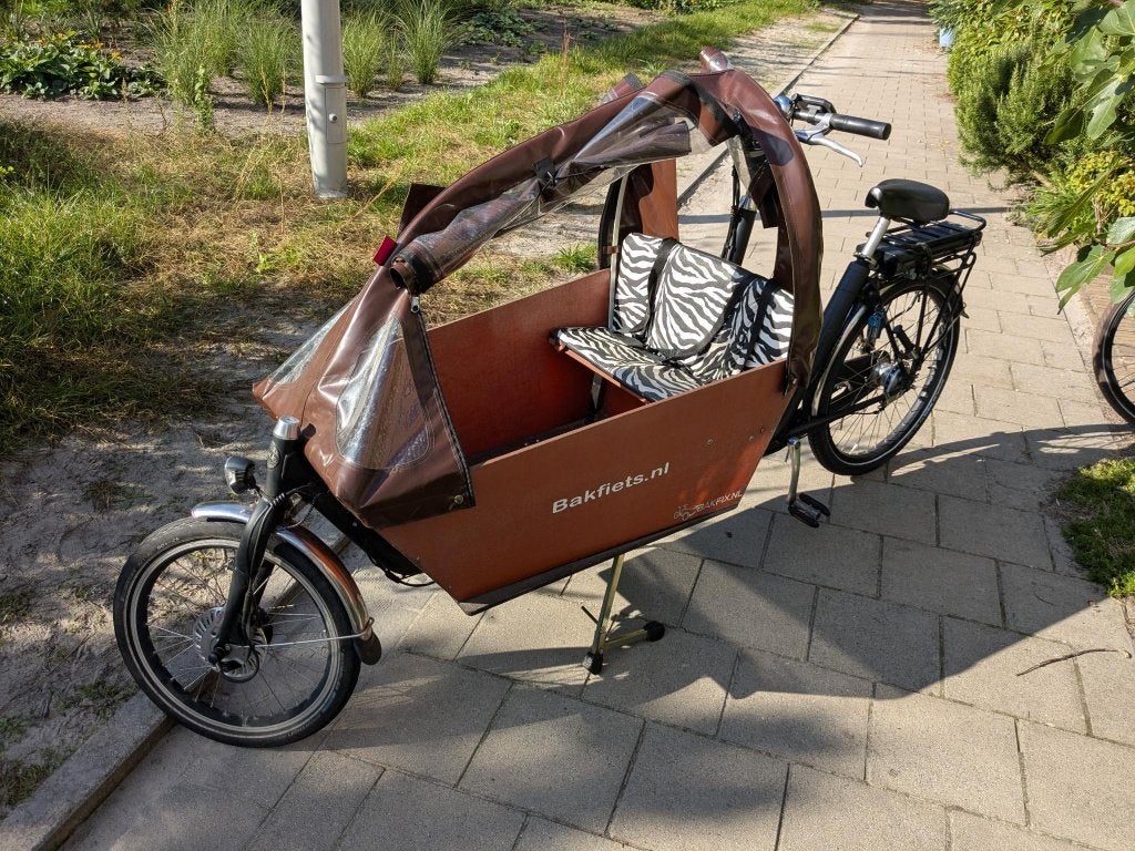 Elektrische Bakfiets nl Cargo Long, Fietsen en Brommers, Gebruikt, 3 kinderen, Elektrisch, Schijfrem
