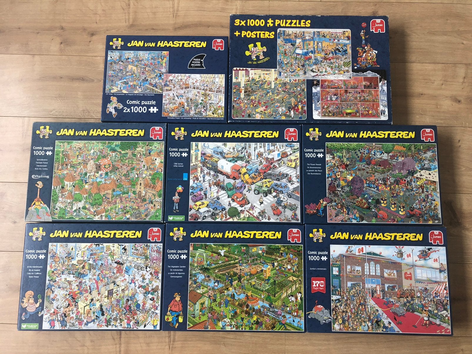 Diverse Jan van Haasteren puzzels, Ophalen, 500 t/m 1500 stukjes, Zo goed als nieuw
