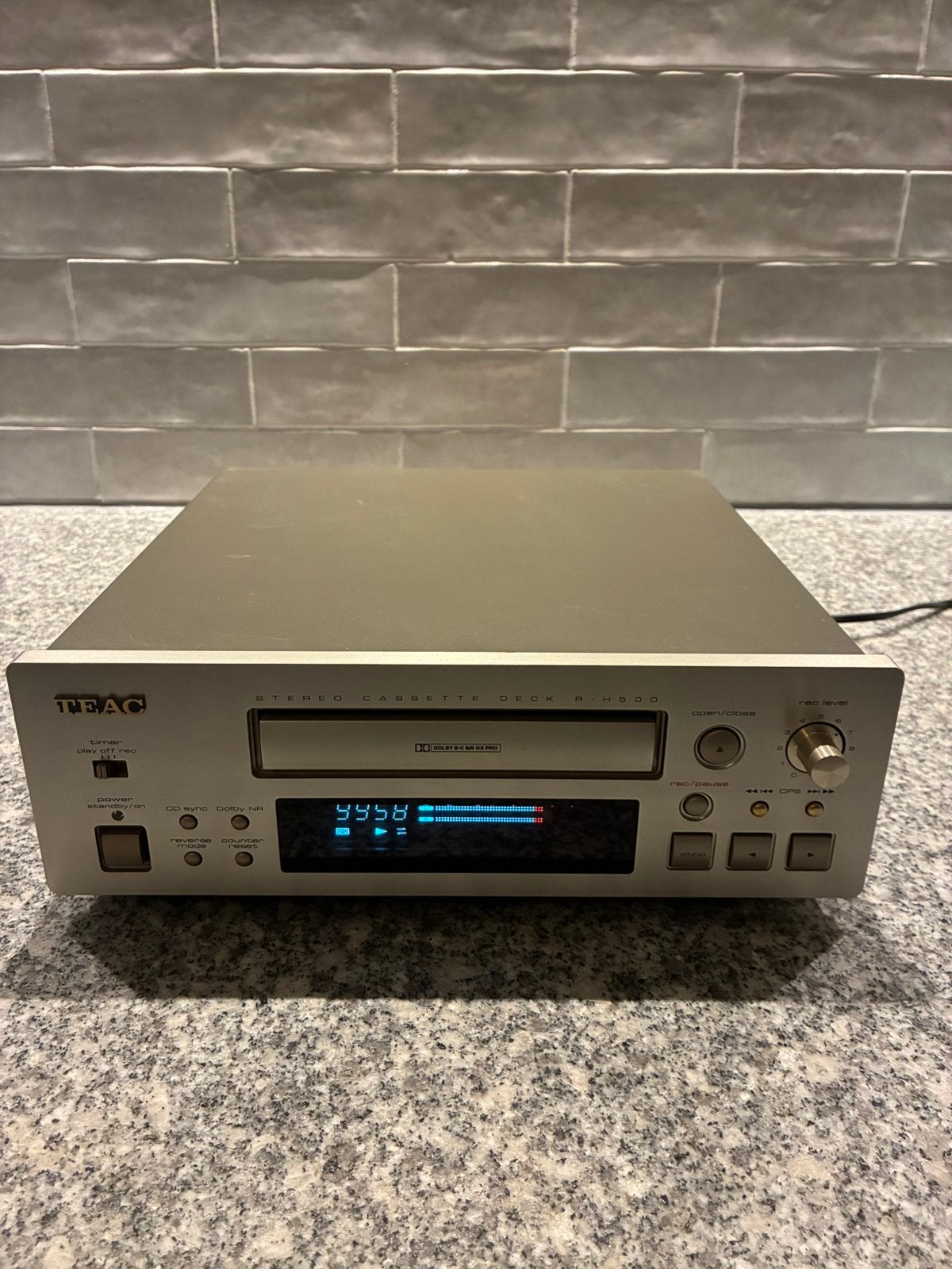 Teac R-H500 auto reverse cassettedeck, Audio, Tv en Foto, Ophalen of Verzenden, Enkel, Overige merken, Auto-reverse