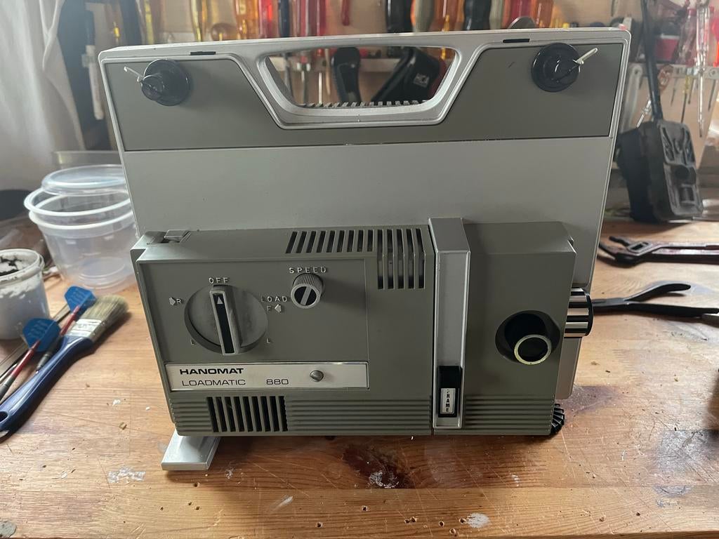 Werkende Vintage Hanomat filmprojector met extra lamp, Ophalen of Verzenden, 1960 tot 1980, Overige typen
