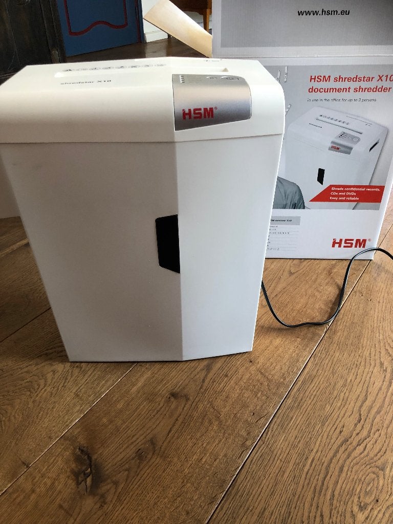 Papier shredder shredstar x10 HSM nieuwstaat, Diversen, Ophalen of Verzenden, Zo goed als nieuw
