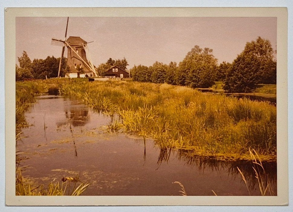 Muiderberg ( N.H. ) foto Molen De Onrust, Verzamelen, 1960 tot 1980, Verzenden, Foto, Zo goed als nieuw