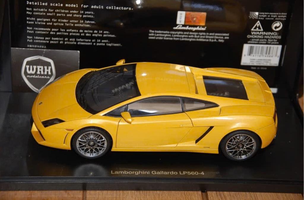 1:18 Lamborghini Gallardo giallo Autoart 74586 in box WRH, Verzenden, Zo goed als nieuw, Auto, Autoart