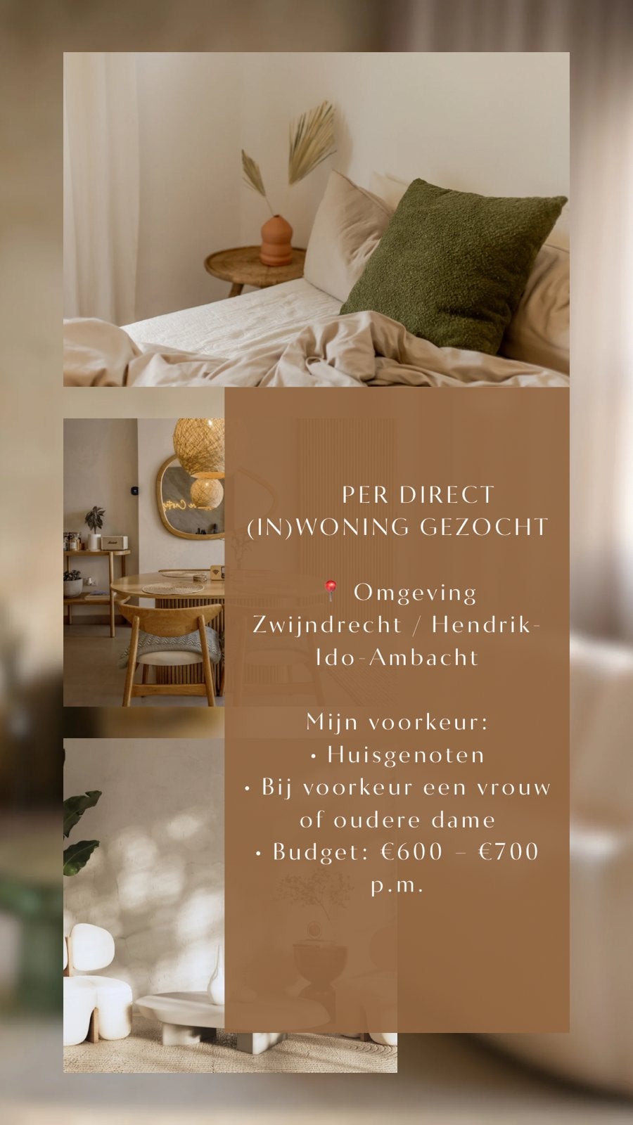 Op zoek naar een woonruimte, Huizen en Kamers, 35 tot 50 m²