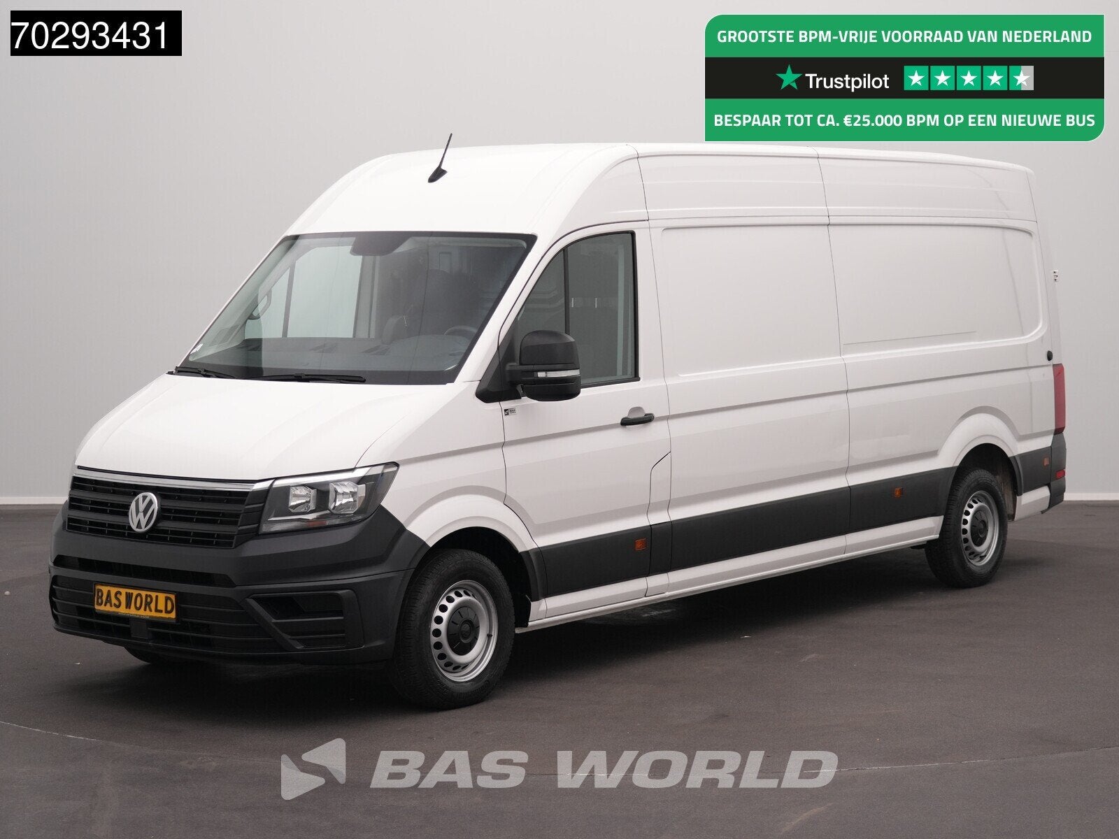 Volkswagen Crafter 177pk Koelwagen Carrier Viento 350 L4H3 A, Stof, Gebruikt, Euro 6, 4 cilinders