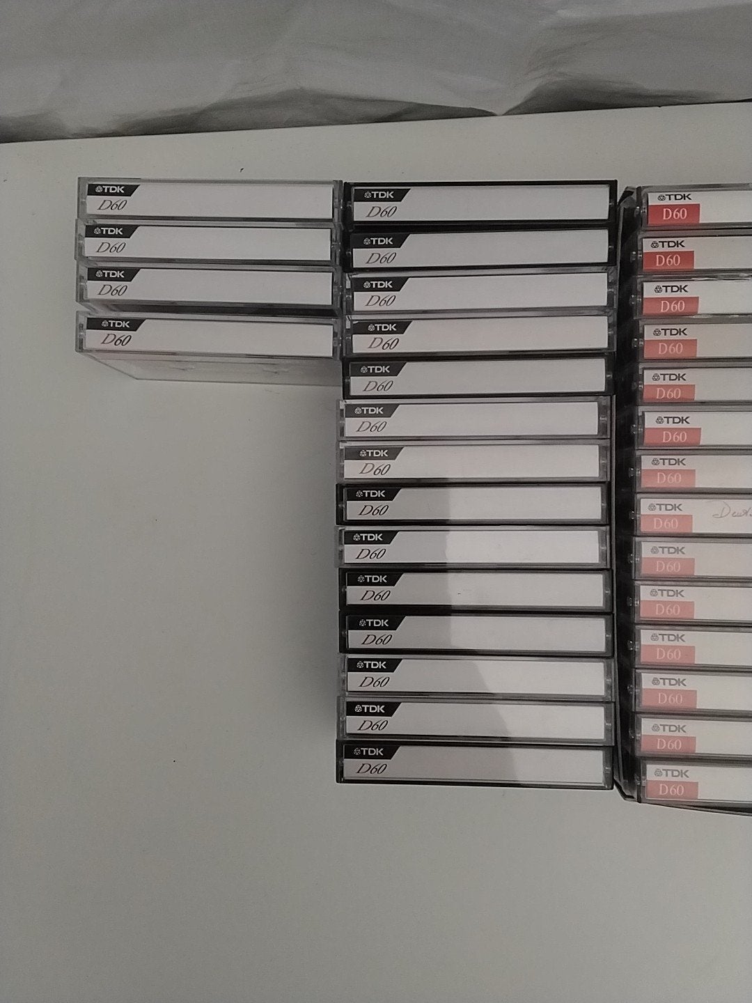 Grote partij TDK D60 cassettebandjes (ca. 60 stuks), Cd's en Dvd's, Cassettebandjes, Overige genres, Ophalen of Verzenden, Zo goed als nieuw