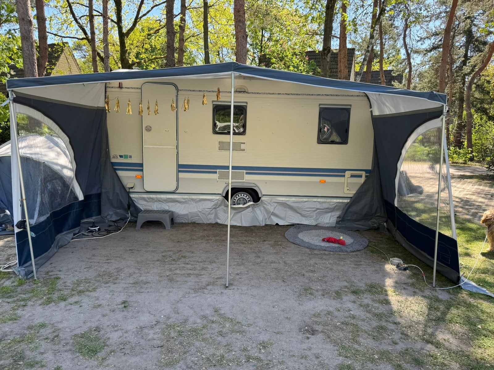 Caravan luifel met zijwanden, maat 10, Ophalen, Gebruikt