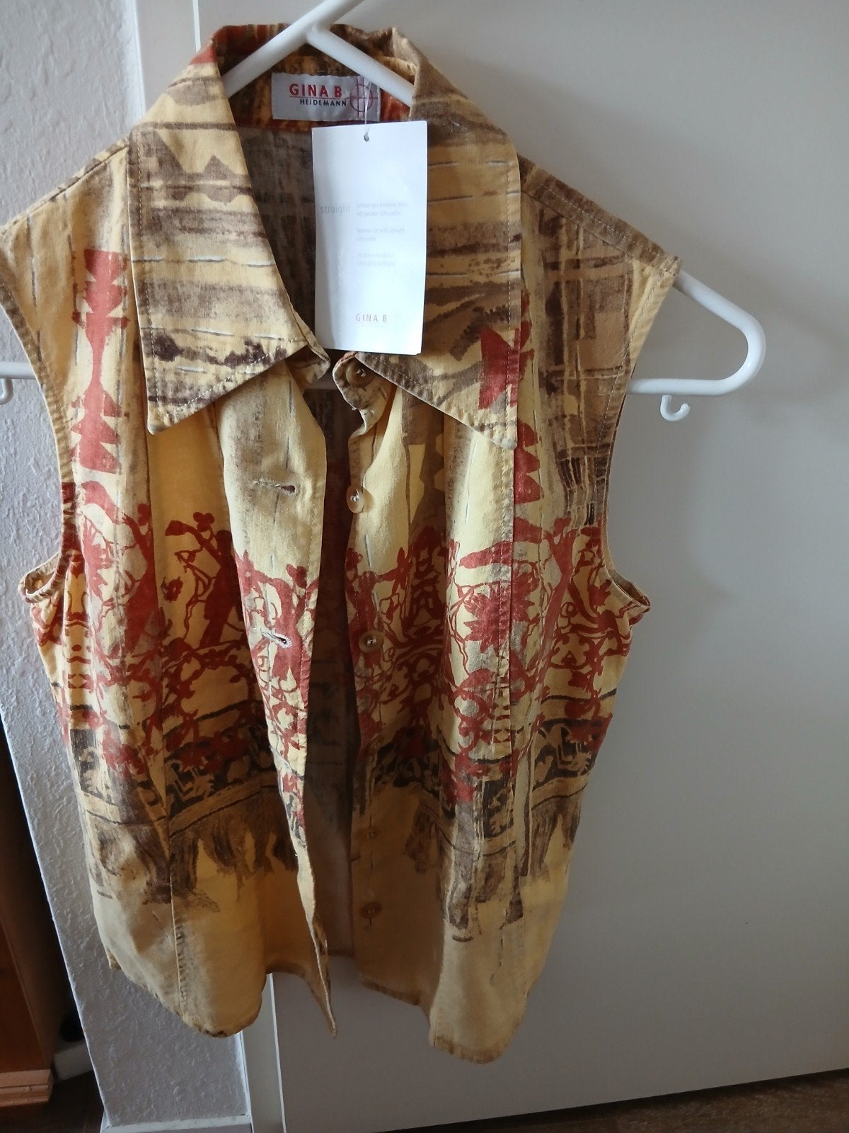 Gina B Heidemn Blouse - Nieuw met kaartjes, Maat 38/40 (M), Beige, Nieuw, Ophalen of Verzenden