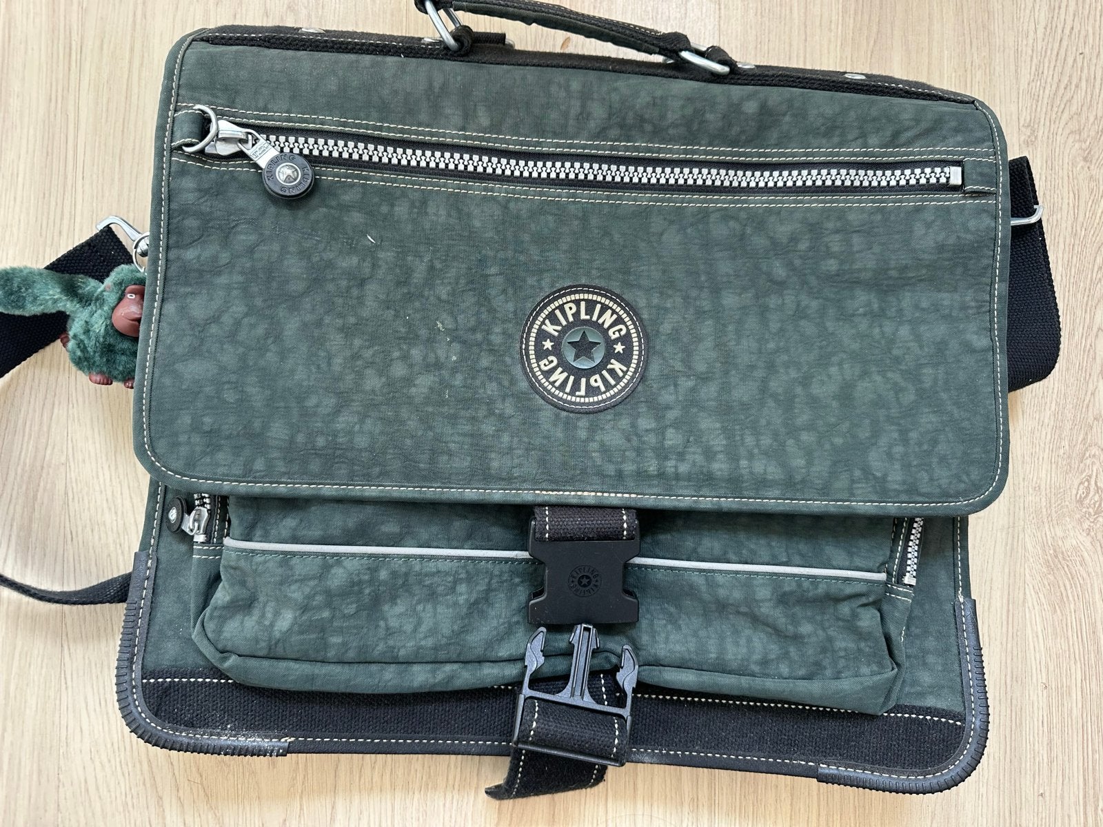 Kipling Schoudertas/Laptoptas - Donkergroen, Ophalen, Gebruikt, Groen, Kipling