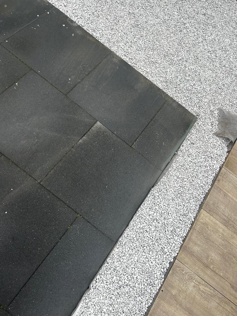 Beton tegels antraciet 60x60x4cm, Ophalen, Zo goed als nieuw