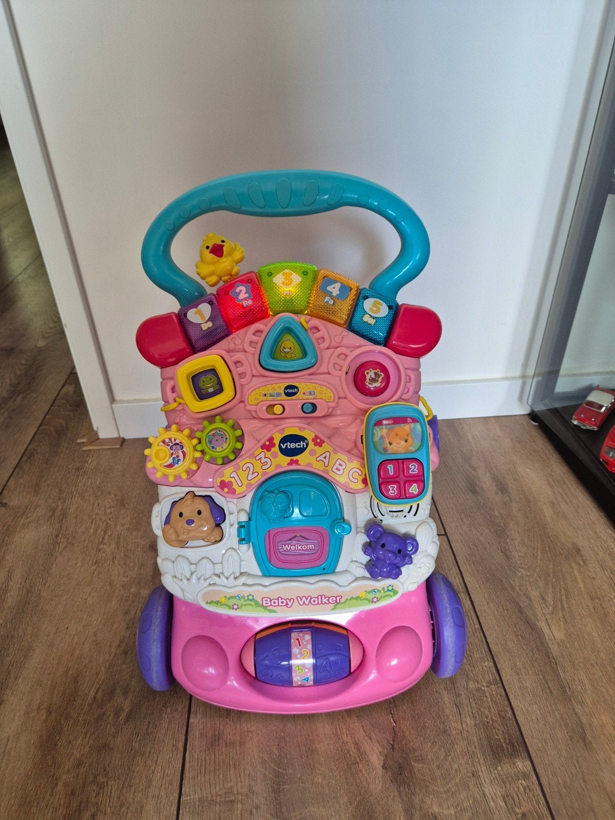 Vtech Baby Walker - Roze loopwagen met activiteitenpaneel, Ophalen, Gebruikt, Overige typen, Met licht