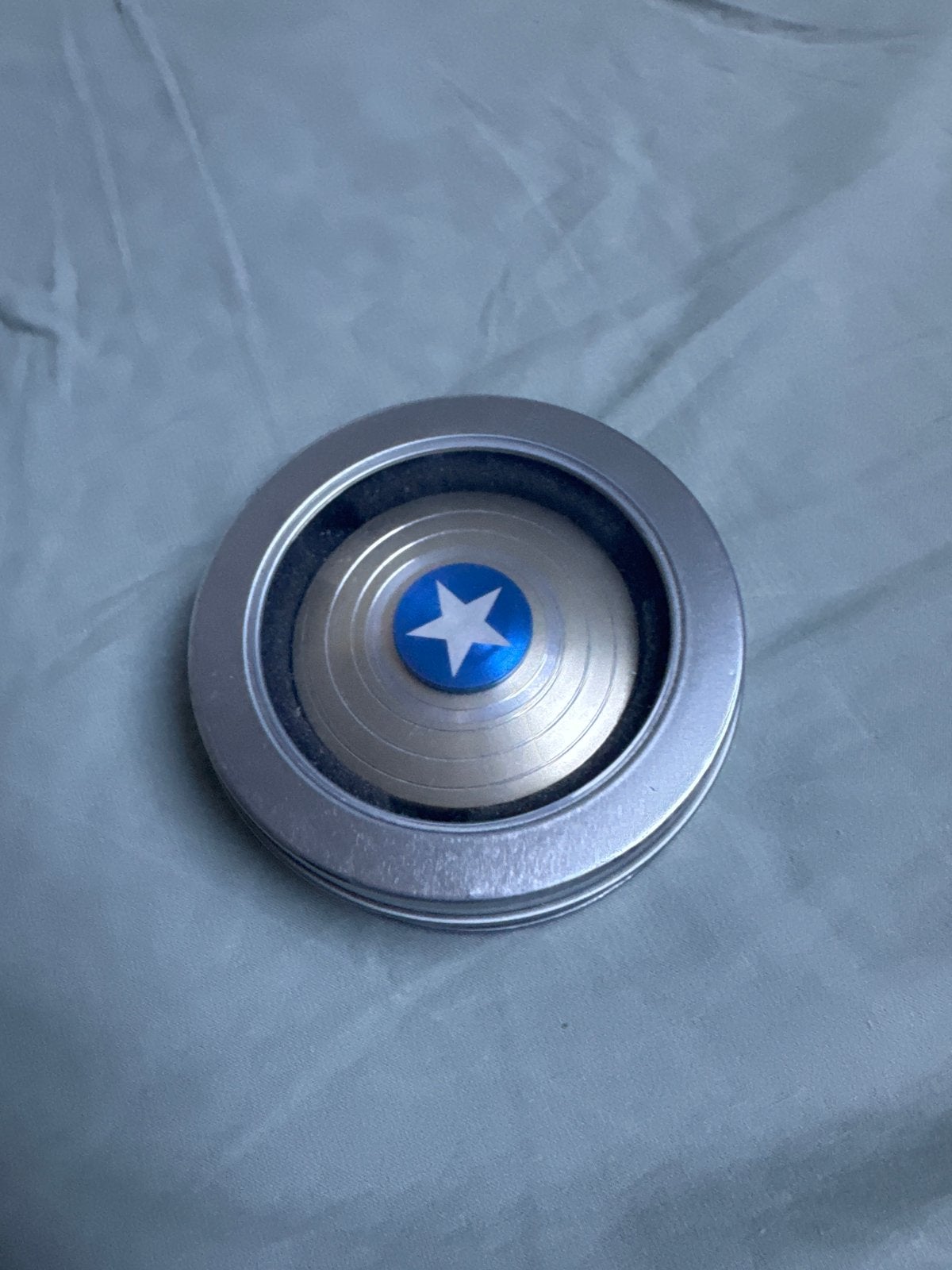Captain America Fidget Spinner - Zo goed als nieuw, Ophalen of Verzenden, Zo goed als nieuw, Jongen of Meisje