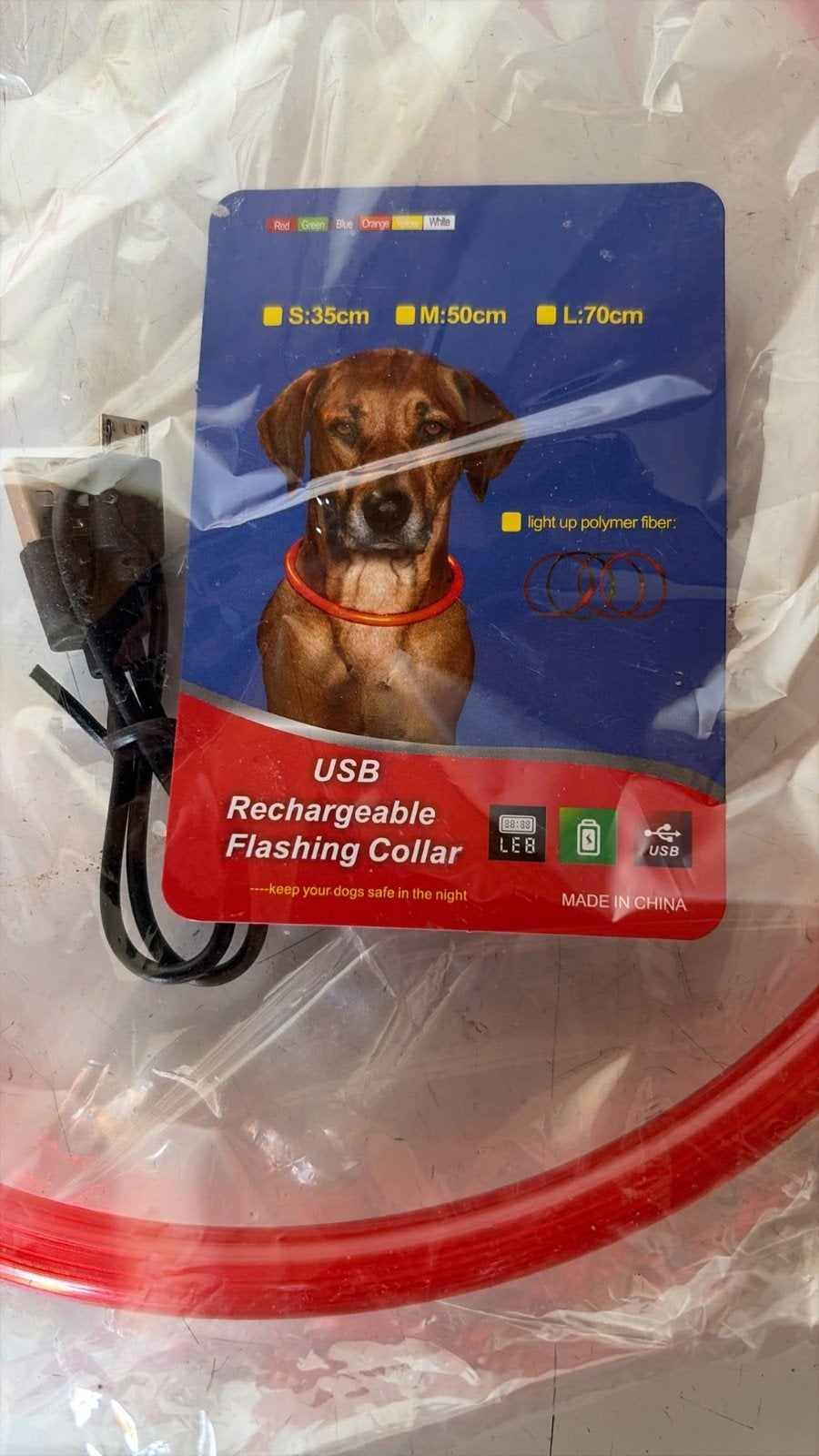 Led halsband hond, Ophalen of Verzenden, Nieuw