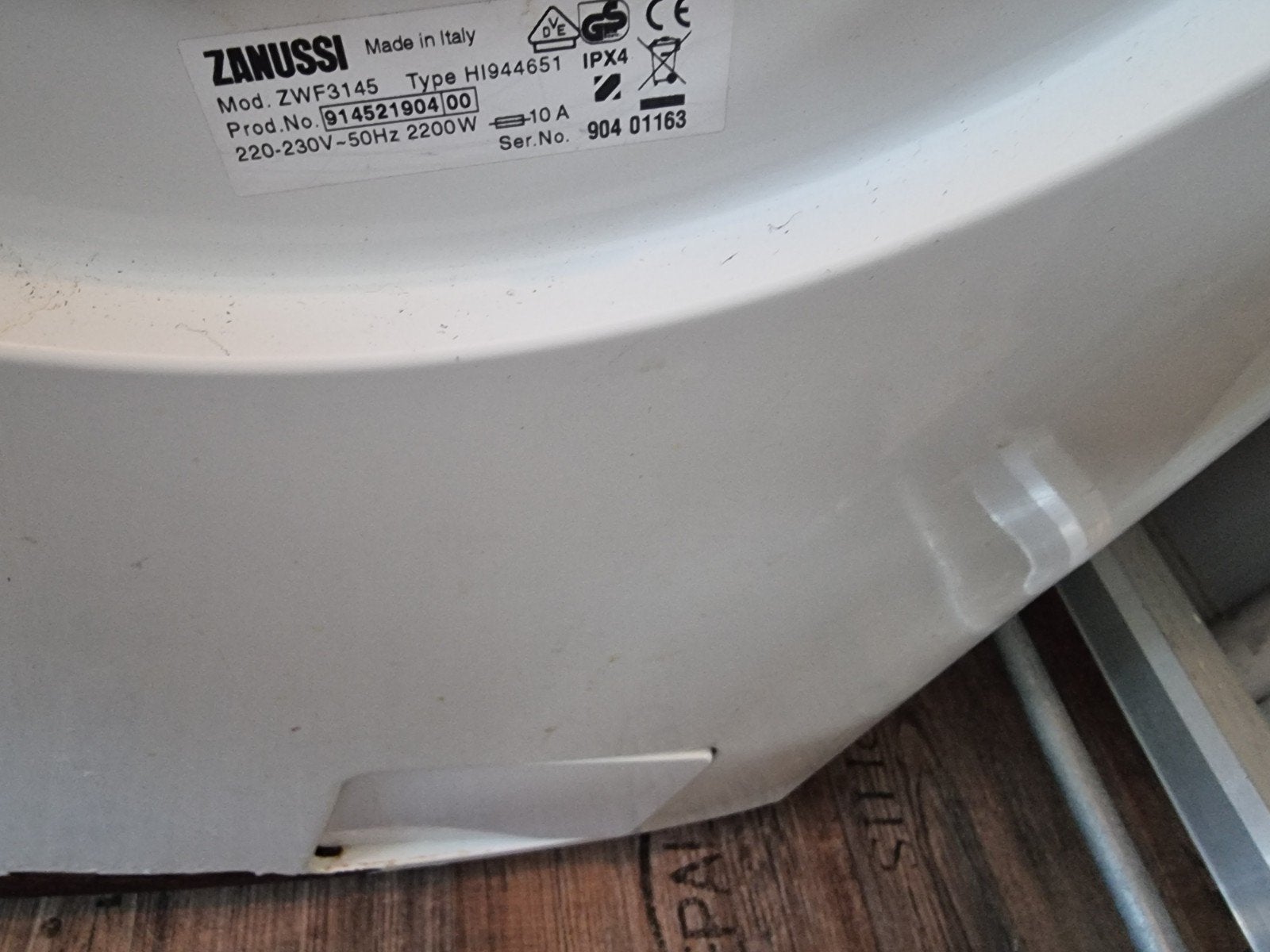 Zanussi ZWF3145 Wasmachine - Voorlader, Ophalen, Gebruikt, Voorlader, 85 tot 90 cm