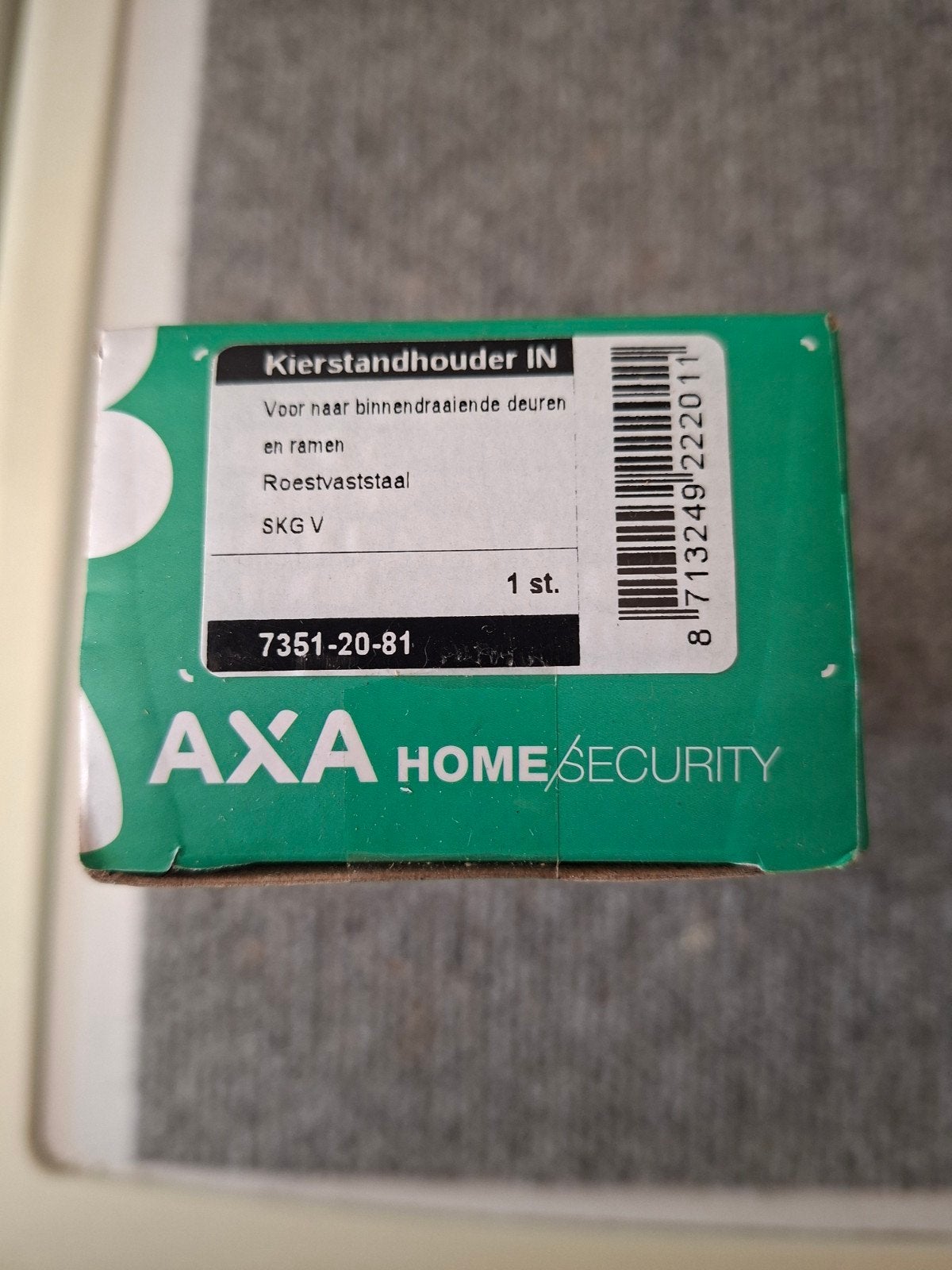AXA Kierstandhouder, Ophalen of Verzenden, Nieuw, Overige typen, Raam of Deur