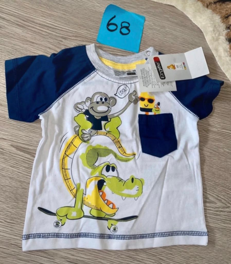 Ergee tshirt krokodil nieuw maat 68, Ophalen of Verzenden, Zo goed als nieuw