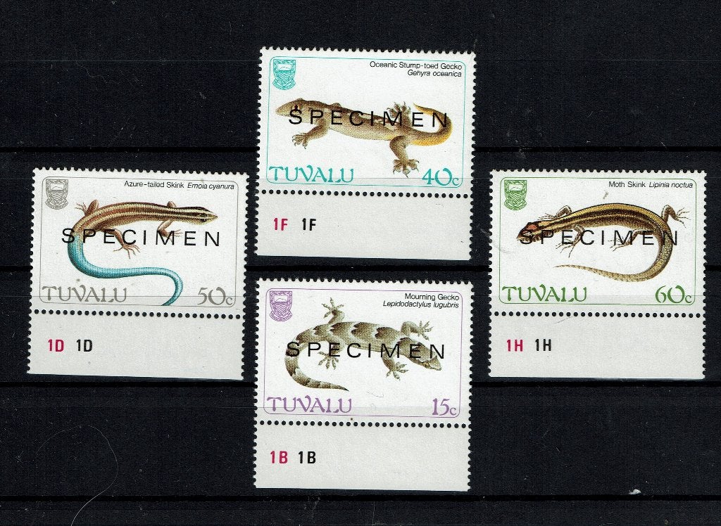 TUVALU PF SERIE HAGEDISSEN REPTIELEN LIZARDS, Ophalen of Verzenden, Postfris, Dier of Natuur