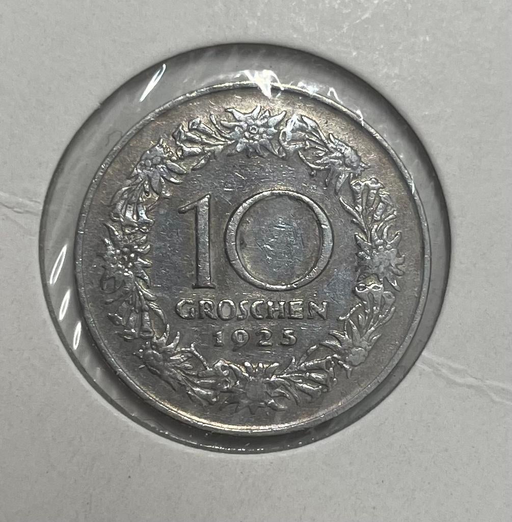 10 groschen Oostenrijk 1925, Ophalen of Verzenden, Oostenrijk