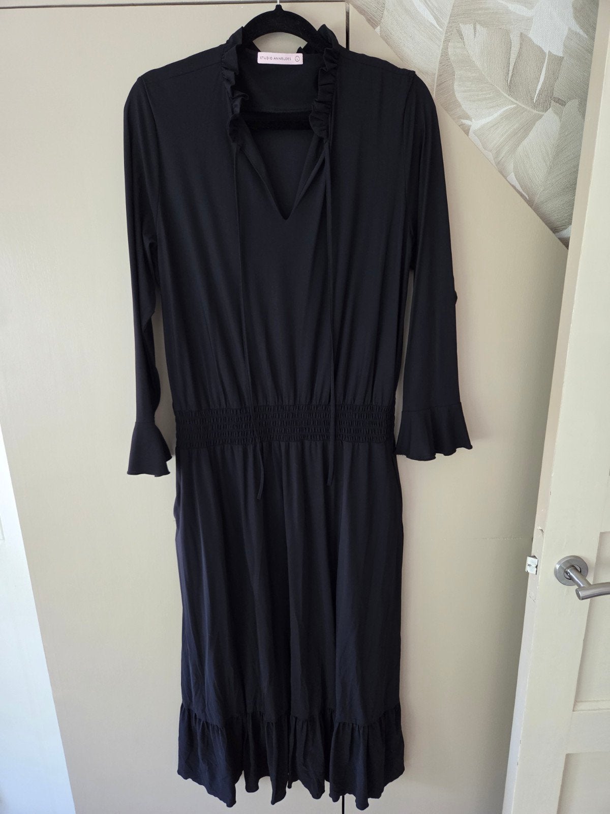 STUDIO ANNELOES BEATRIZ DRESS...maat l...NIEUWSTAAT!, Ophalen of Verzenden, Zo goed als nieuw, Zwart, Galajurk