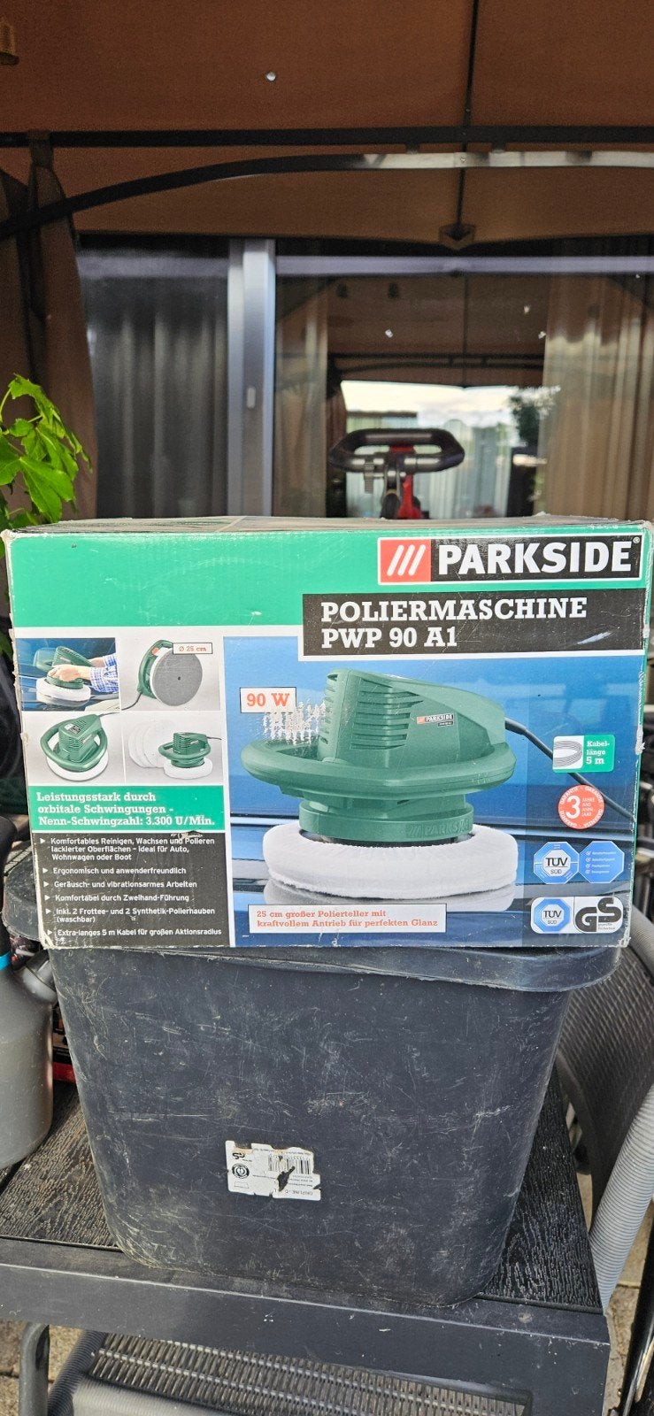 Parkside PWP 90 A1 Polijstmachine - Nieuw in doos, Ophalen, Nieuw, Minder dan 600 watt, Overige typen