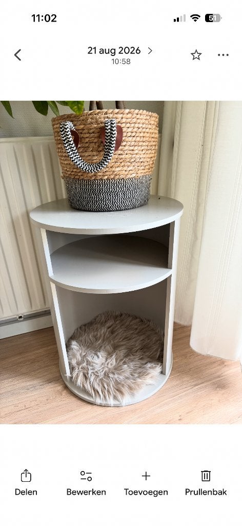(Nacht) kastje karwei, Ophalen, Zo goed als nieuw, Beige, Hout