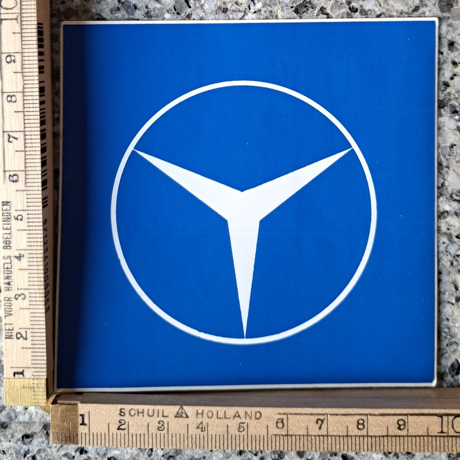 Originele Mercedes logo ster sticker, Ophalen of Verzenden, Zo goed als nieuw, Auto of Motor