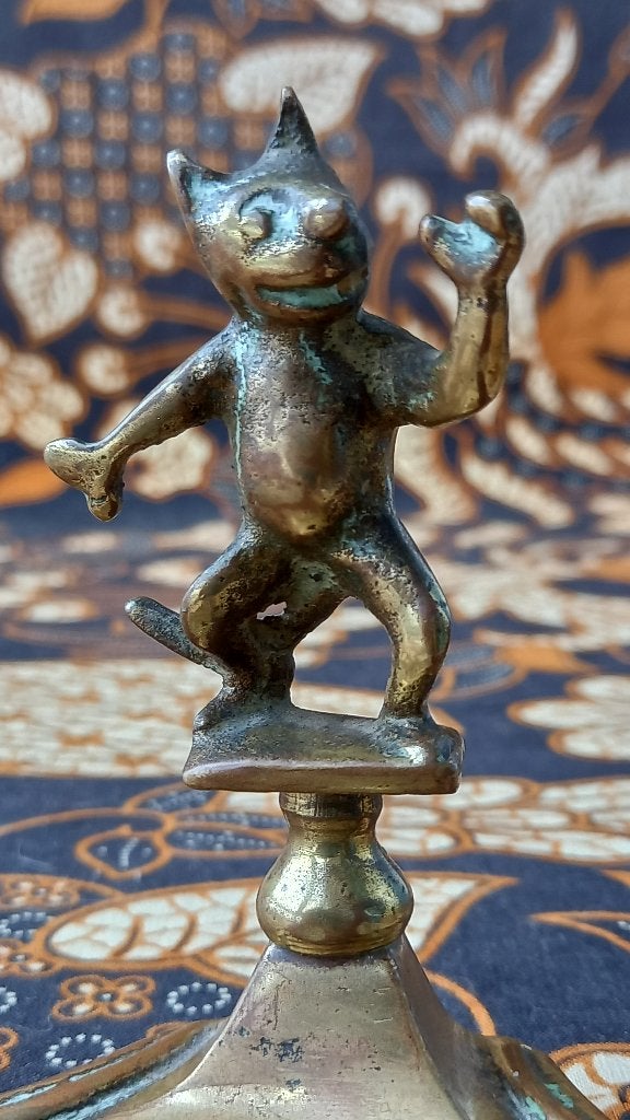 Zeldzame antieke buro standaard uit Engeland van koper 1900., Ophalen of Verzenden, Koper